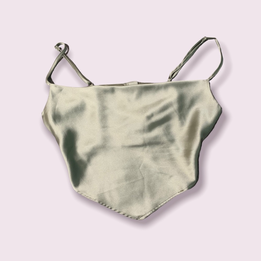 Silky Sage Green Top
